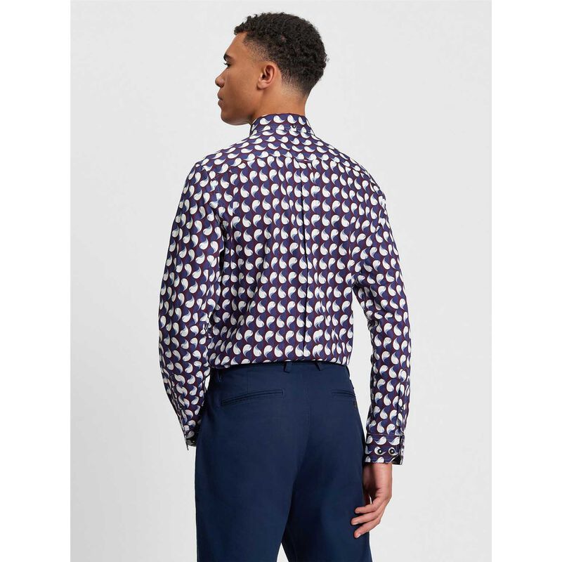 Ben Sherman Paisley Geo Print Shirt image number 1